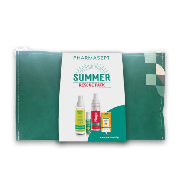 Pharmasept Promo Summer Rescue Pack Απωθητικό Σπρέι για Κουνούπια και Σκνίπες 100ml & Flogo Σπρέι για Εγκαύματα 100ml & SOS After Bite 15ml & Κρέμα για Μώλωπες 15ml