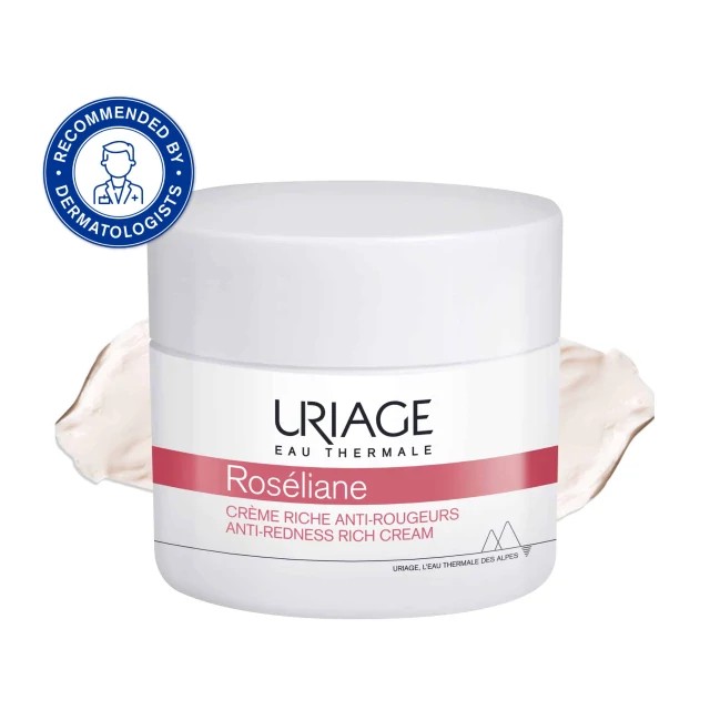 URIAGE Roseliane Anti Redness Rich Cream, Πλούσια Κρέμα Κατά της Ερυθρότητας - 50ml