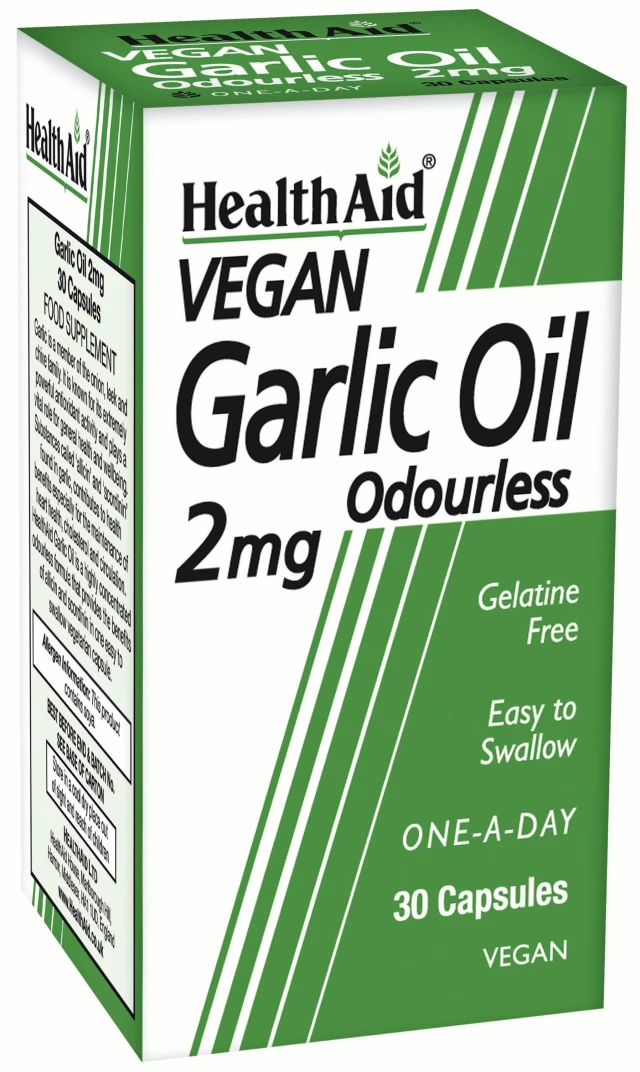 Health Aid Garlic Oil Άοσμο Έλαιο Σκόρδου 2mg 30caps