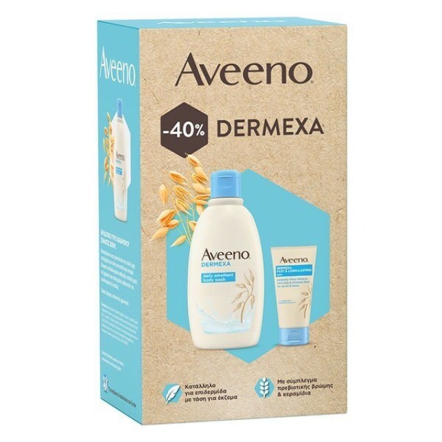 Aveeno Promo Dermexa Daily Emollient Body Wash Ενυδατικό Υγρό Καθαρισμού Σώματος 300ml & Fast & Long Lasting Itch Relief Balm Βάλσαμο Για Τον Κνησμό 75ml