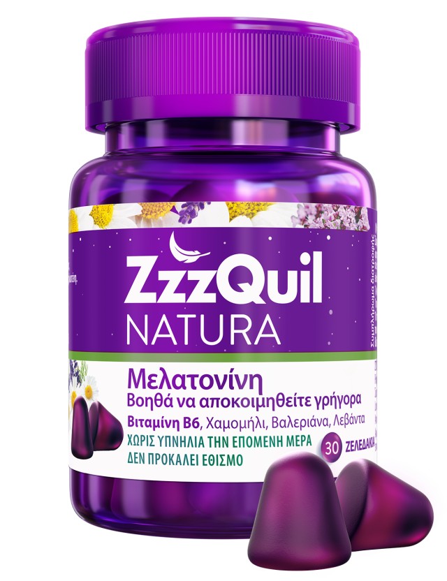 Zzzquil Natura Μελατονίνη Ζελεδάκια 30τμχ