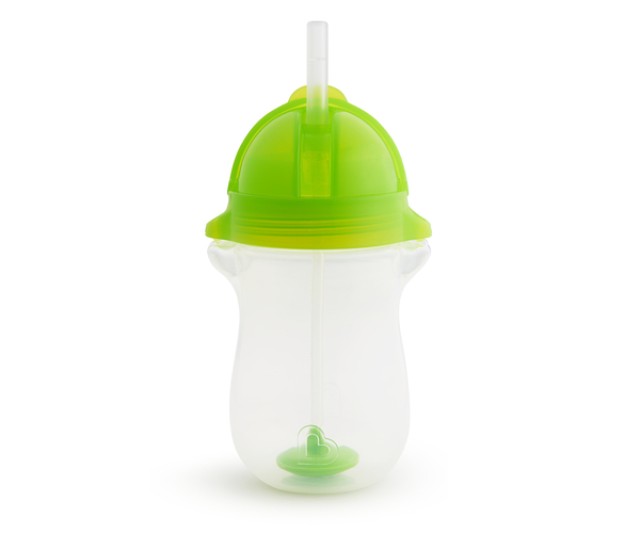 Munchkin Tip & Sip Straw Cup Κύπελλο Με Καλαμάκι Click Lock Πράσινο 12m+ 296ml