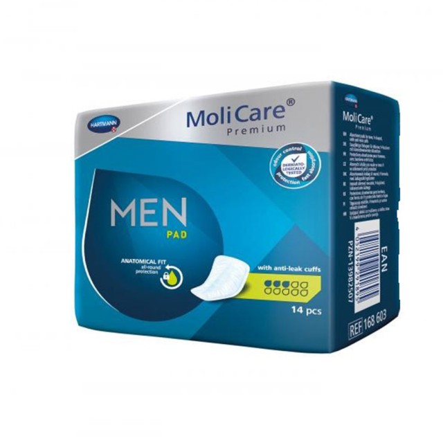 Hartmann MoliCare Premium Men Pad Ανδρικές Σερβιέτες 3 Σταγόνων 14τμχ