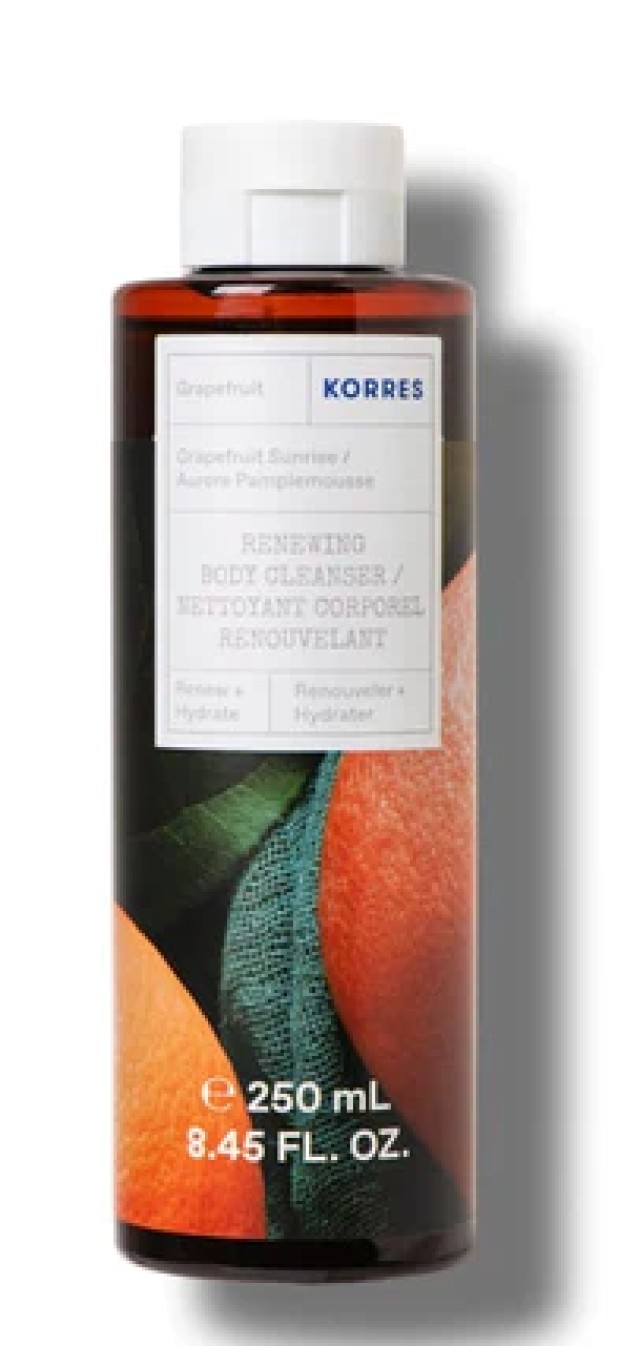 Korres Renewing Body Cleanser Grapefruit Αφρόλουτρο Γκρέιπφρουτ 250ml