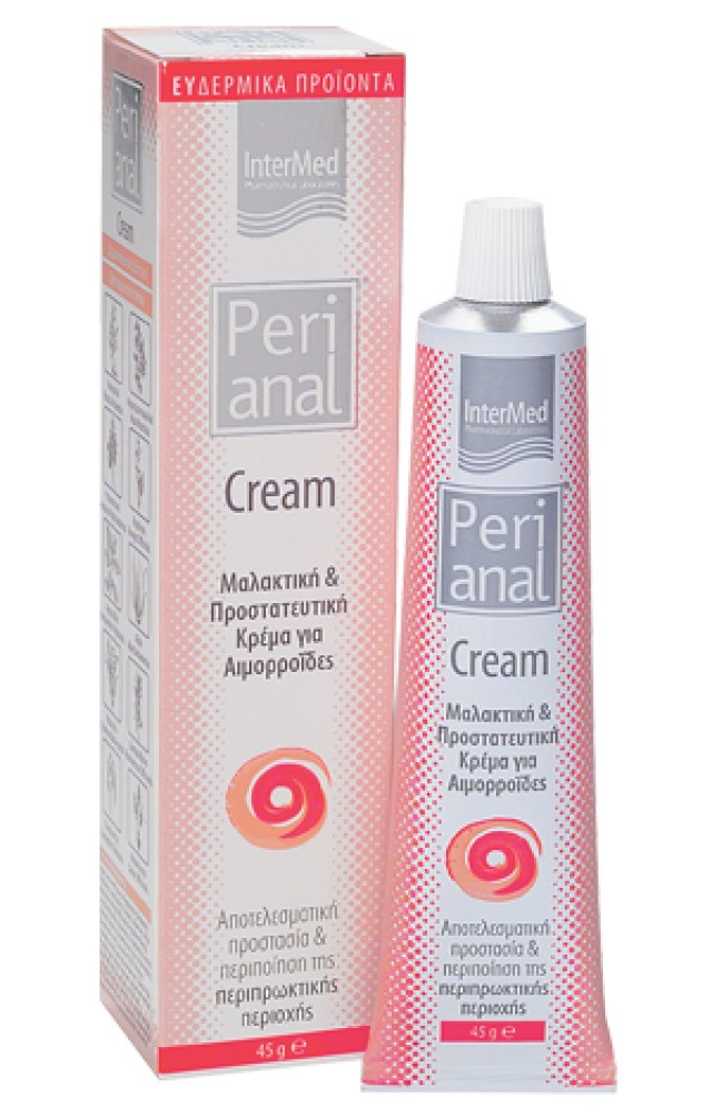 Intermed Perianal Cream Κρέμα Ανακούφισης & Προστασίας για Αιμορροΐδες 45g