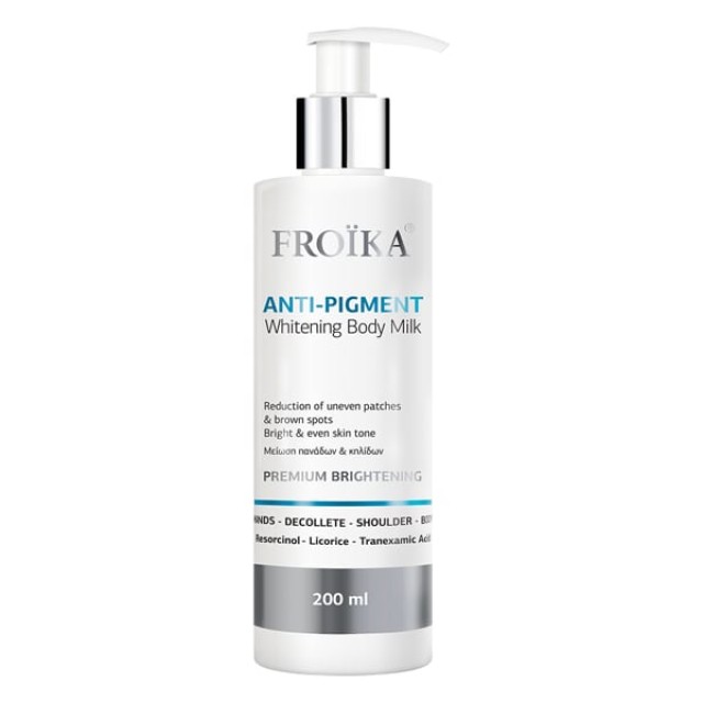 Froika Anti-Pigment Whitening Body Milk Γαλάκτωμα Σώματος με Λευκαντική Δράση, 200ml