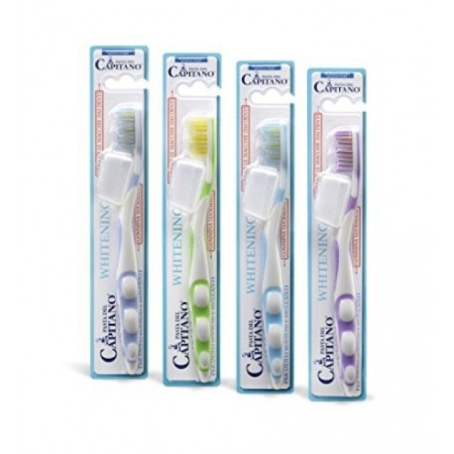 Pasta del Capitano Toothbrush Whitening Soft Οδοντόβουρτσα Λεύκανσης (Σε Διάφορα Χρώματα) 1τμχ