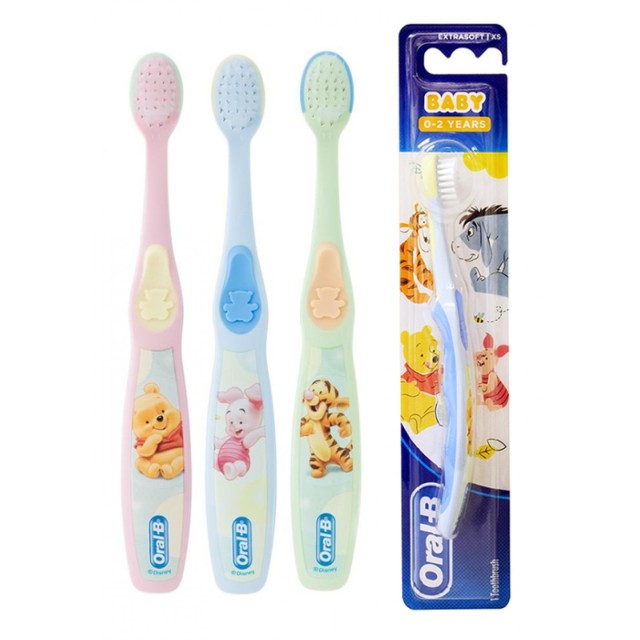 ORAL-B B παιδική οδοντόβουρτσα Baby, extra μαλακή, ποικιλία χρωμάτων