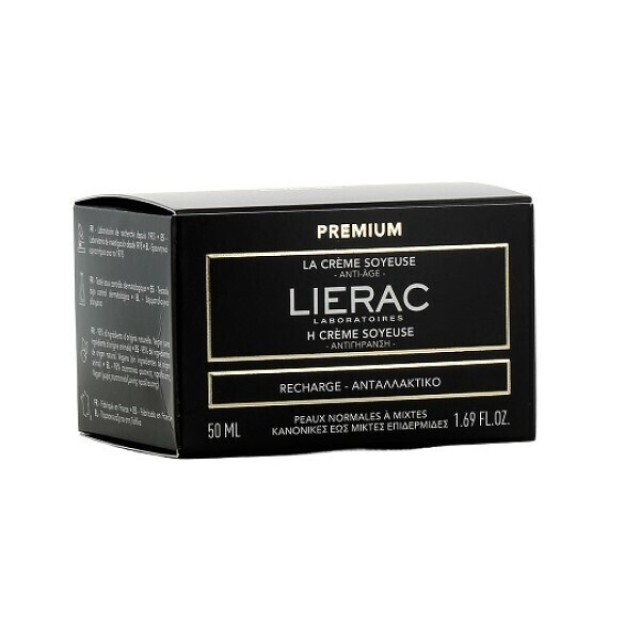 Lierac Premium La Creme Soyeuse, Αντιγηραντική Κρέμα Προσώπου Ανταλλακτικό 50ml.