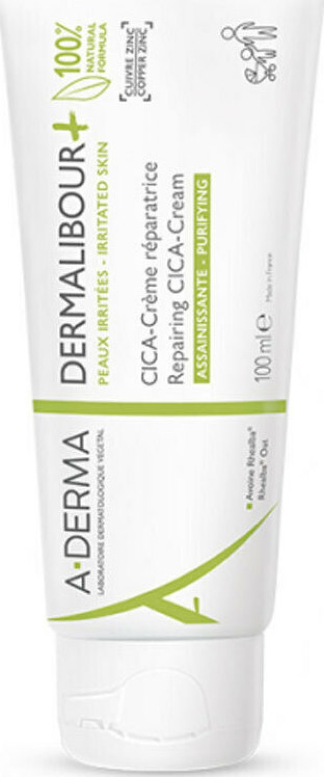 A-Derma Dermalibour Cica-Cream Εξυγιαντική Επανορθωτική Κρέμα Για Όλη την Οικογένεια 100ml