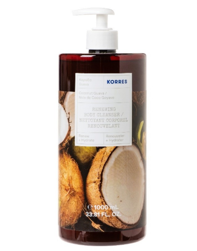 Korres Coconut Guava Body Cleanser Αφρόλουτρο Καρύδα 1lt