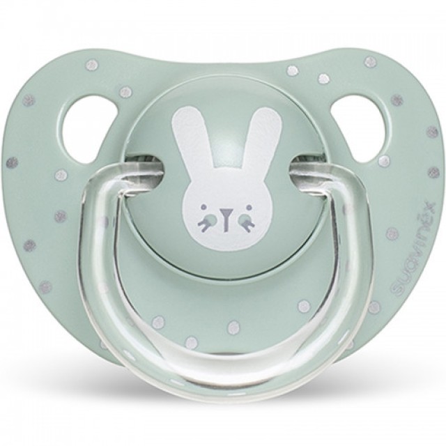 Suavinex Hyggie Ανατομική Πιπίλα Σιλικόνης Rabbit Mint 0-6m