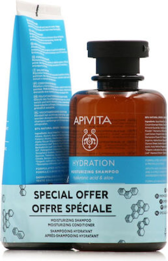 Apivita Hydration Σετ Περιποίησης Μαλλιών με Σαμπουάν και Conditioner 2τμχ