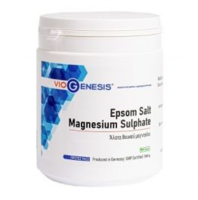 VIOGENESIS EPSOM SALT MAGNESIUM SULPHATE 500GR