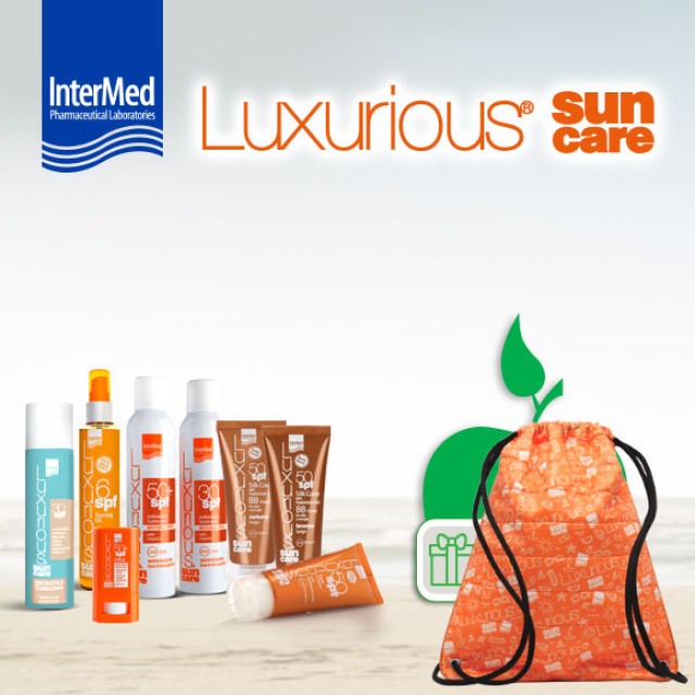 LUXURIOUS Sun care με Δώρο Back Bag